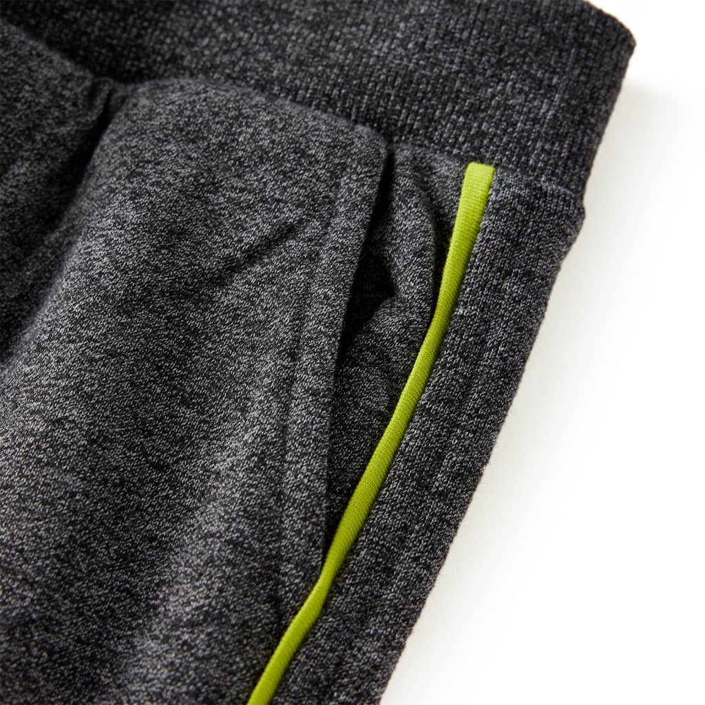Pantaloni de trening pentru copii, gri melanj, 128 GartenMobel Dekor