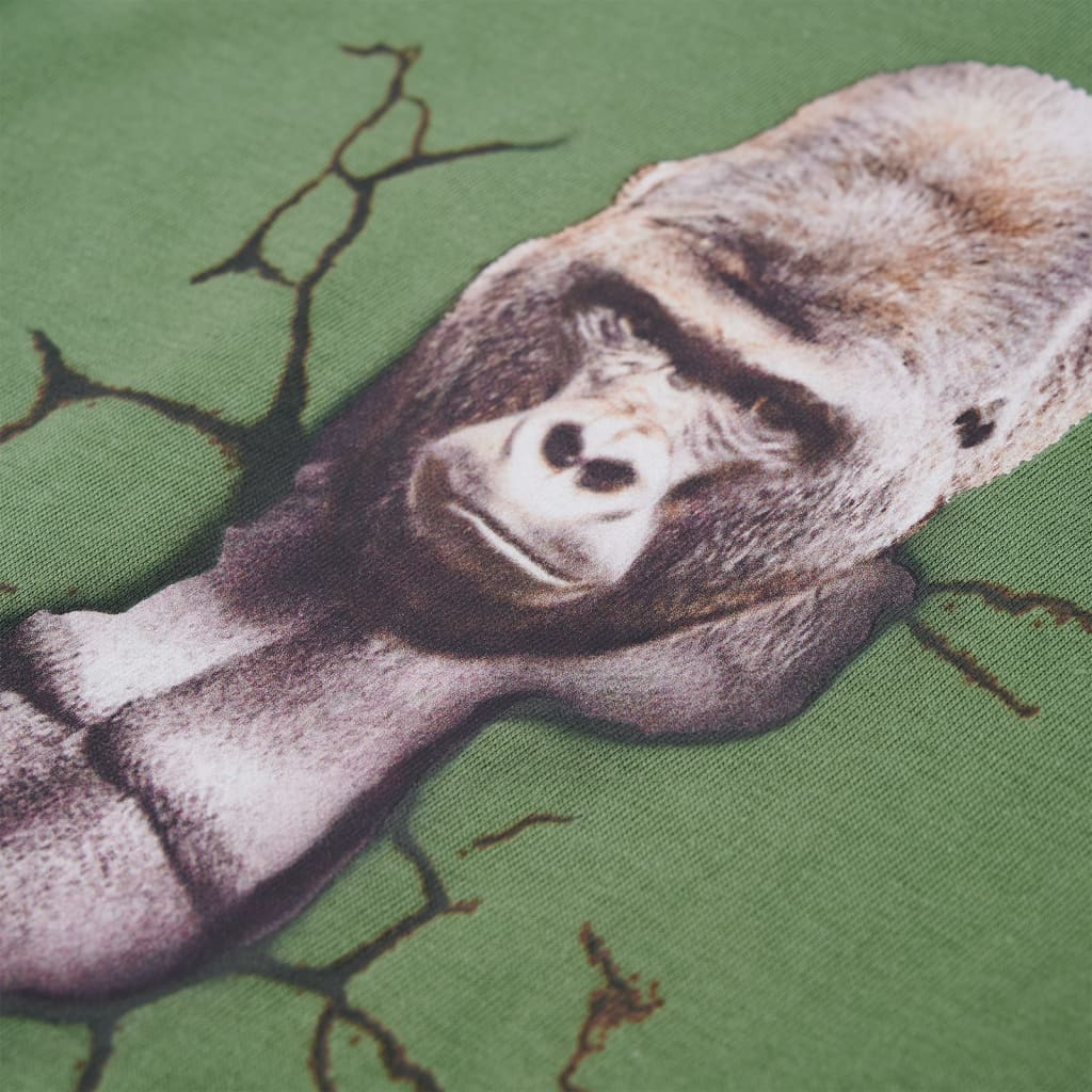 Tricou de copii cu mâneci lungi, kaki deschis, 104 GartenMobel Dekor