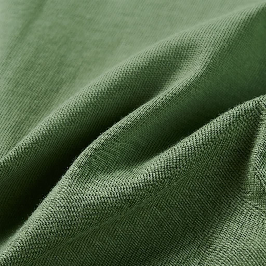 Tricou de copii cu mâneci lungi, kaki deschis, 92 GartenMobel Dekor