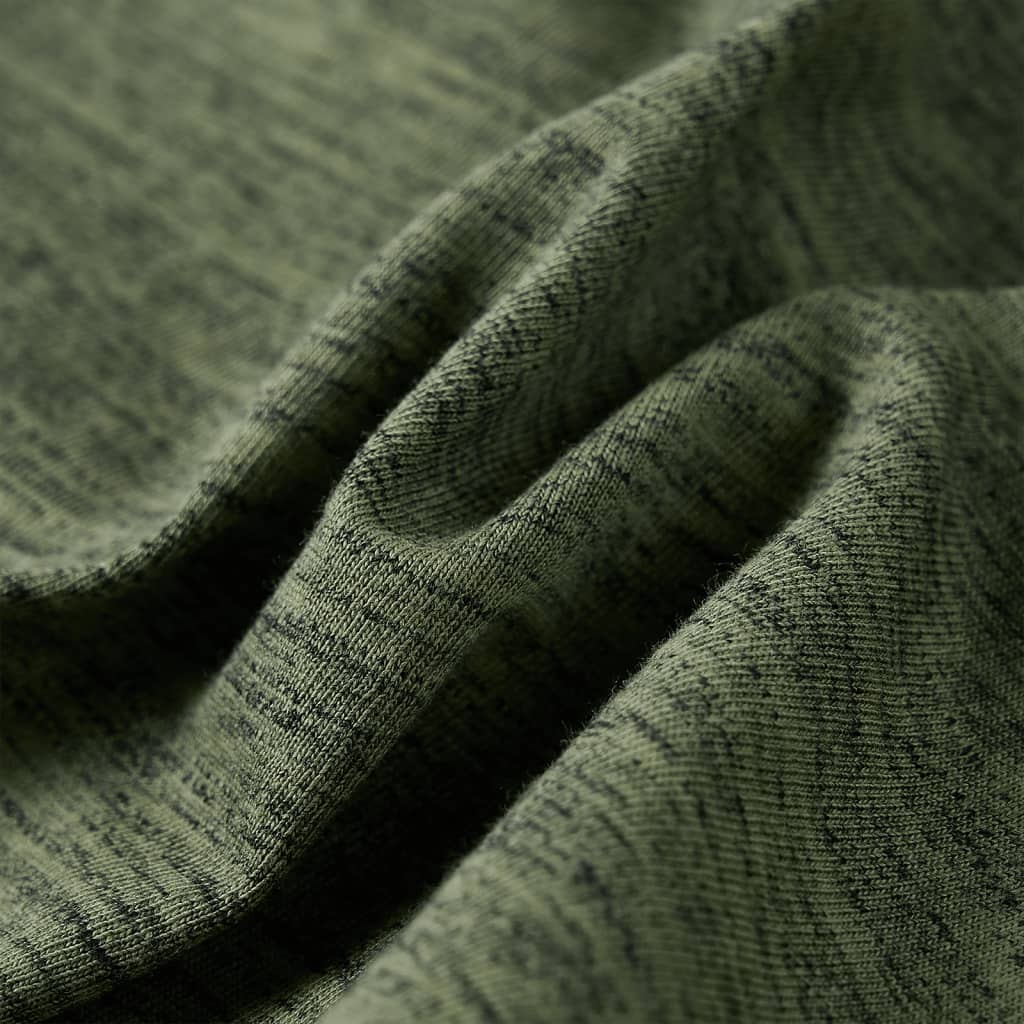 Tricou de copii cu mâneci lungi, kaki melanj, 92 GartenMobel Dekor