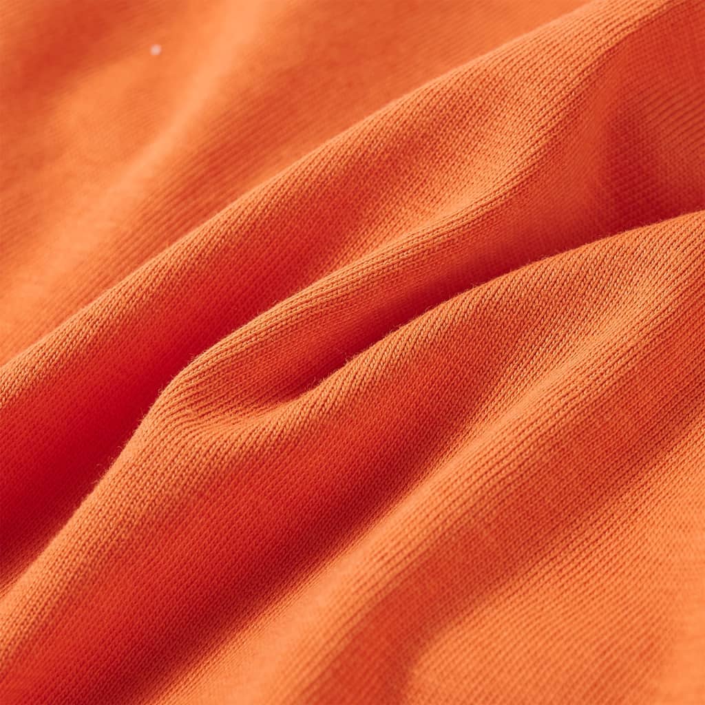 Tricou de copii cu mâneci lungi, portocaliu închis, 116 GartenMobel Dekor