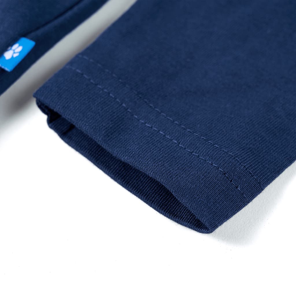 Tricou pentru copii cu mâneci lungi,, bleumarin, 92 GartenMobel Dekor