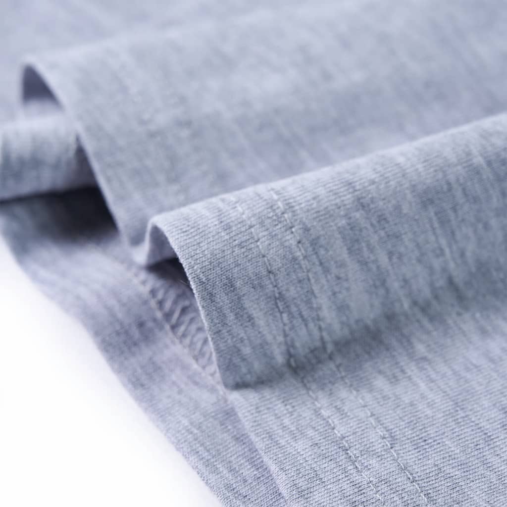 Tricou pentru copii cu mâneci lungi, gri melanj, 92 GartenMobel Dekor