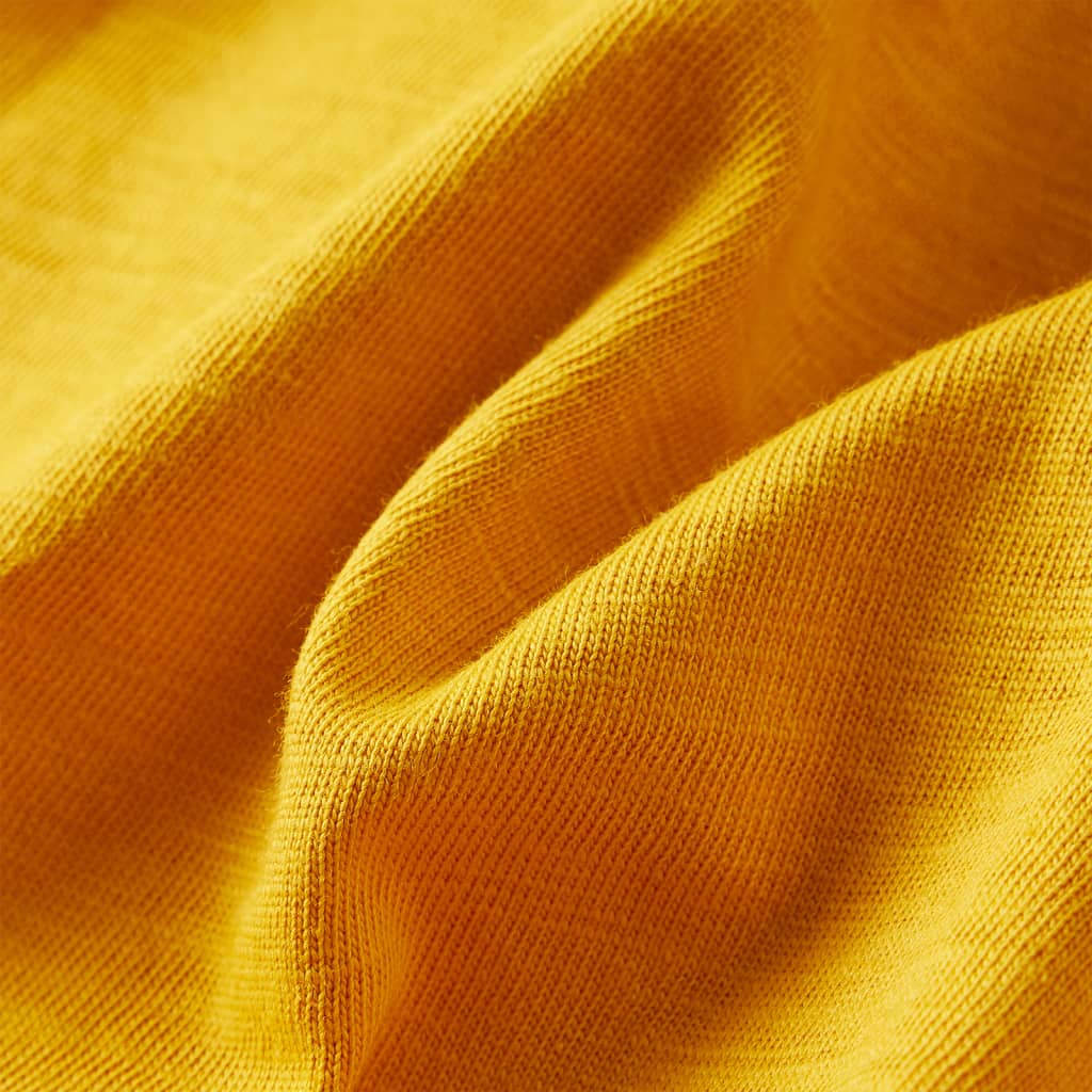 Tricou pentru copii cu mâneci lungi, ocru, 128 GartenMobel Dekor