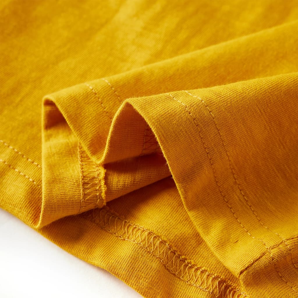 Tricou pentru copii cu mâneci lungi, ocru, 92 GartenMobel Dekor