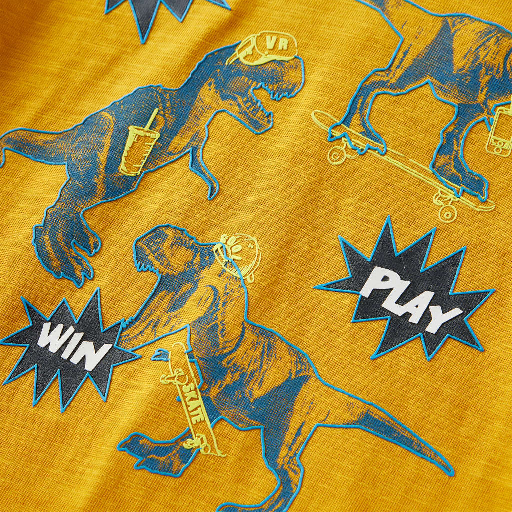 Tricou pentru mâneci lungi pentru copii, ocru, 116 GartenMobel Dekor