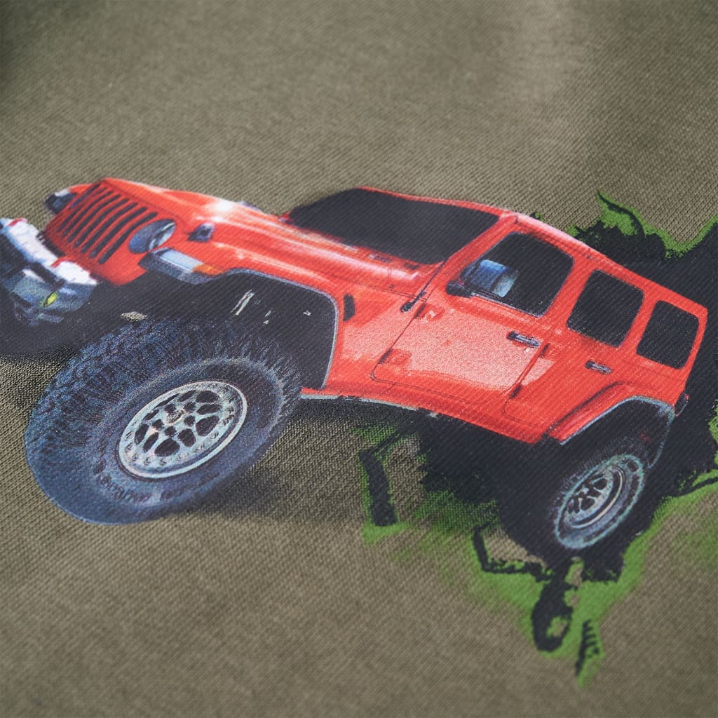 Hanorac cu glugă pentru copii, kaki, 116 GartenMobel Dekor