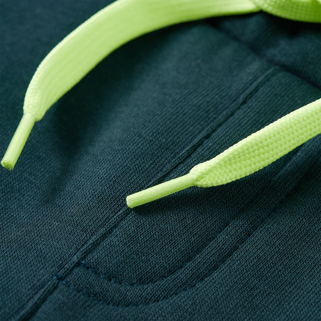 Pantaloni de trening pentru copii cu cordon verde mușchi 140 GartenMobel Dekor