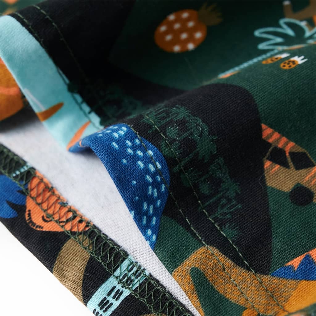 Pijamale de copii cu mâneci lungi, verde închis 92 GartenMobel Dekor