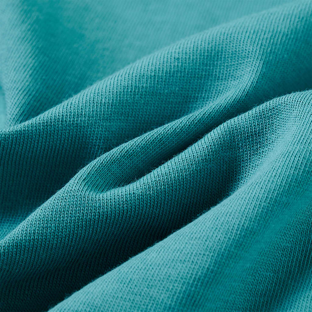 Tricou copii cu mâneci lungi albastru verzui închis 92 GartenMobel Dekor