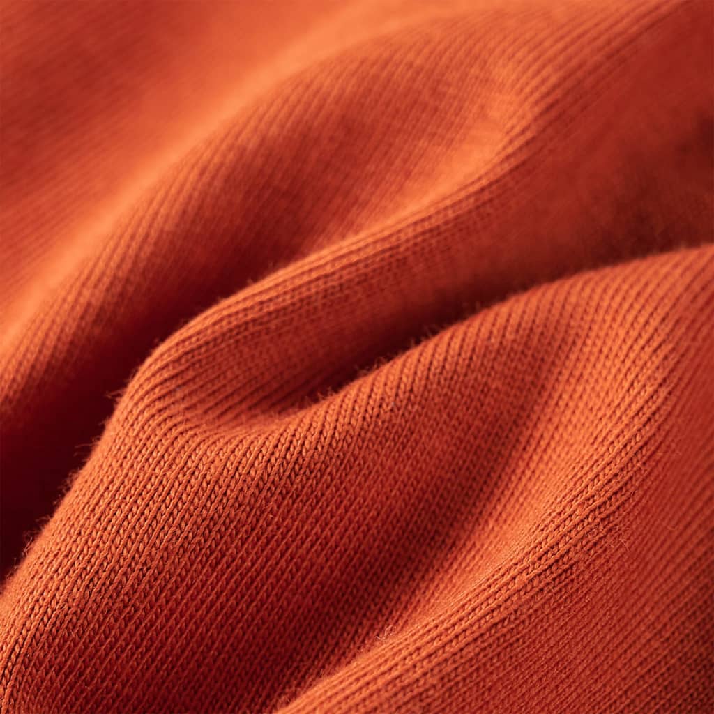 Tricou de copii cu mâneci lungi ruginiu deschis, 116 GartenMobel Dekor