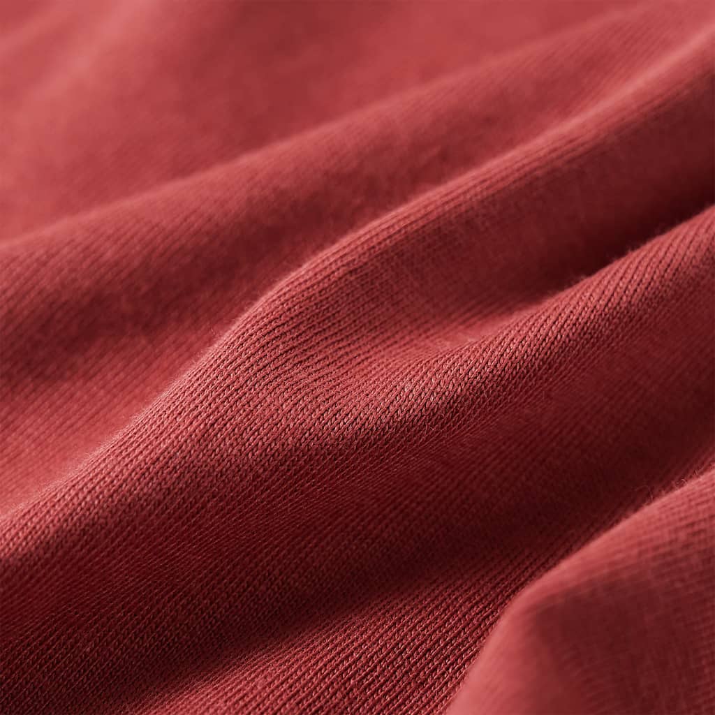 Tricou pentru copii cu mâneci lungi, roșu ars, 92 GartenMobel Dekor