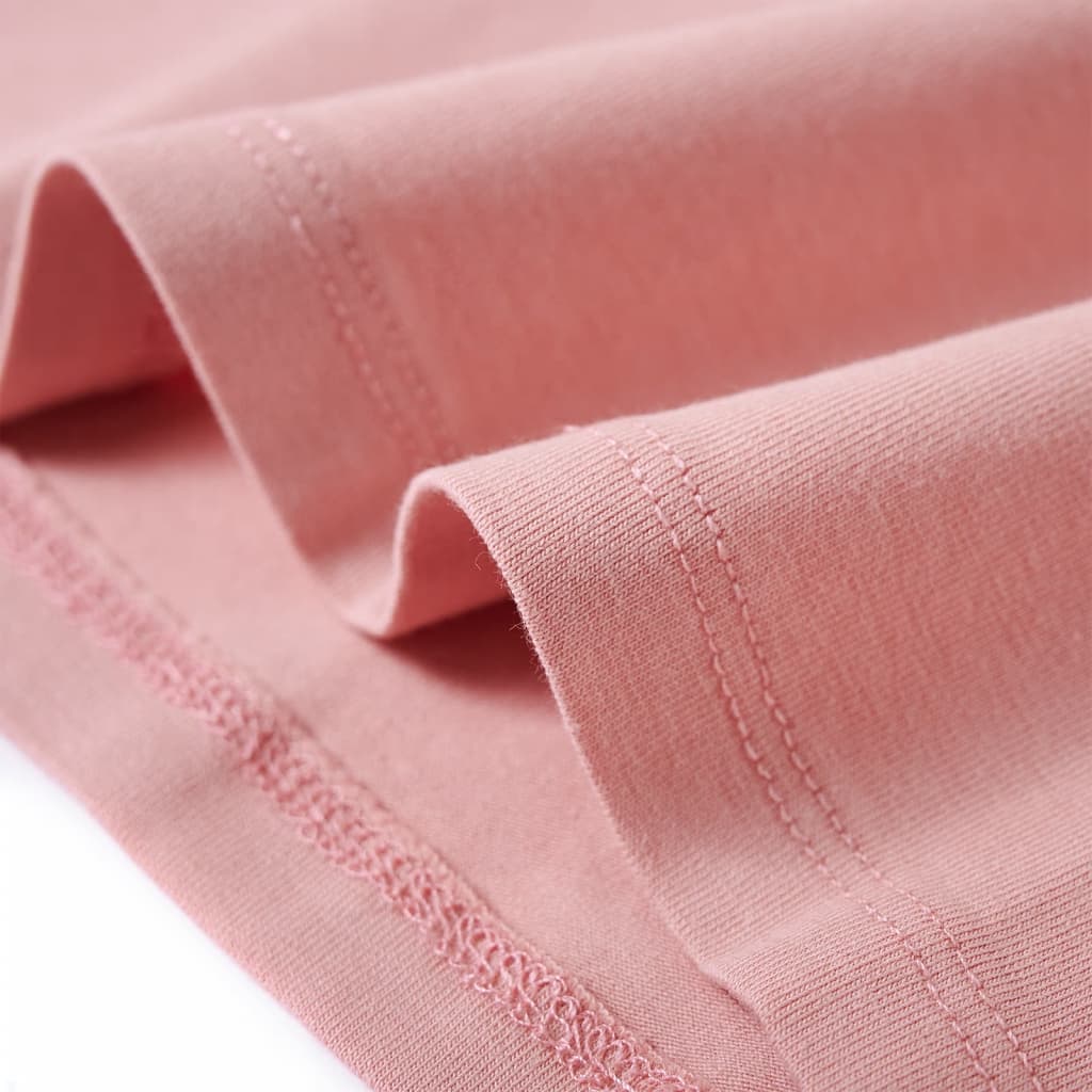 Tricou de copii cu mâneci lungi, roz deschis, 116 GartenMobel Dekor