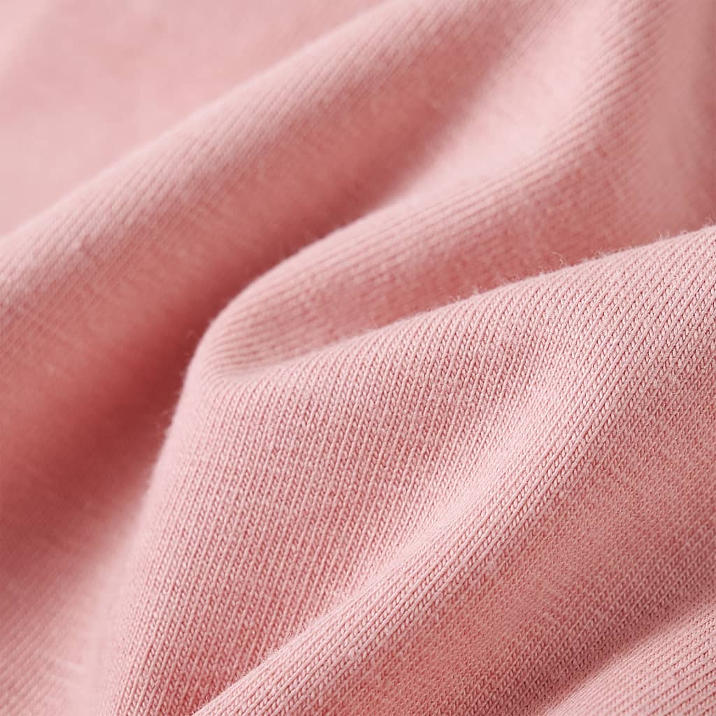 Tricou de copii cu mâneci lungi, roz deschis, 116 GartenMobel Dekor