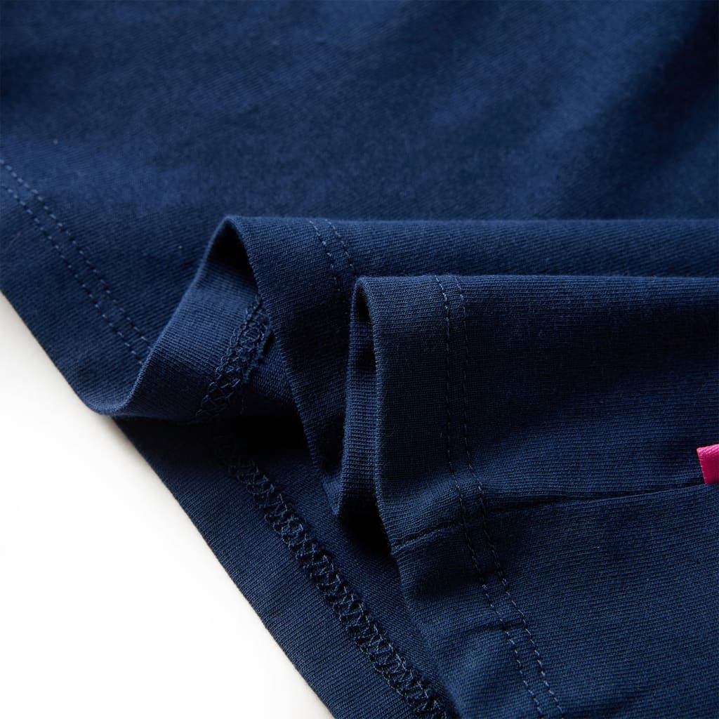 Tricou pentru copii cu mâneci lungi, bleumarin, 104 GartenMobel Dekor