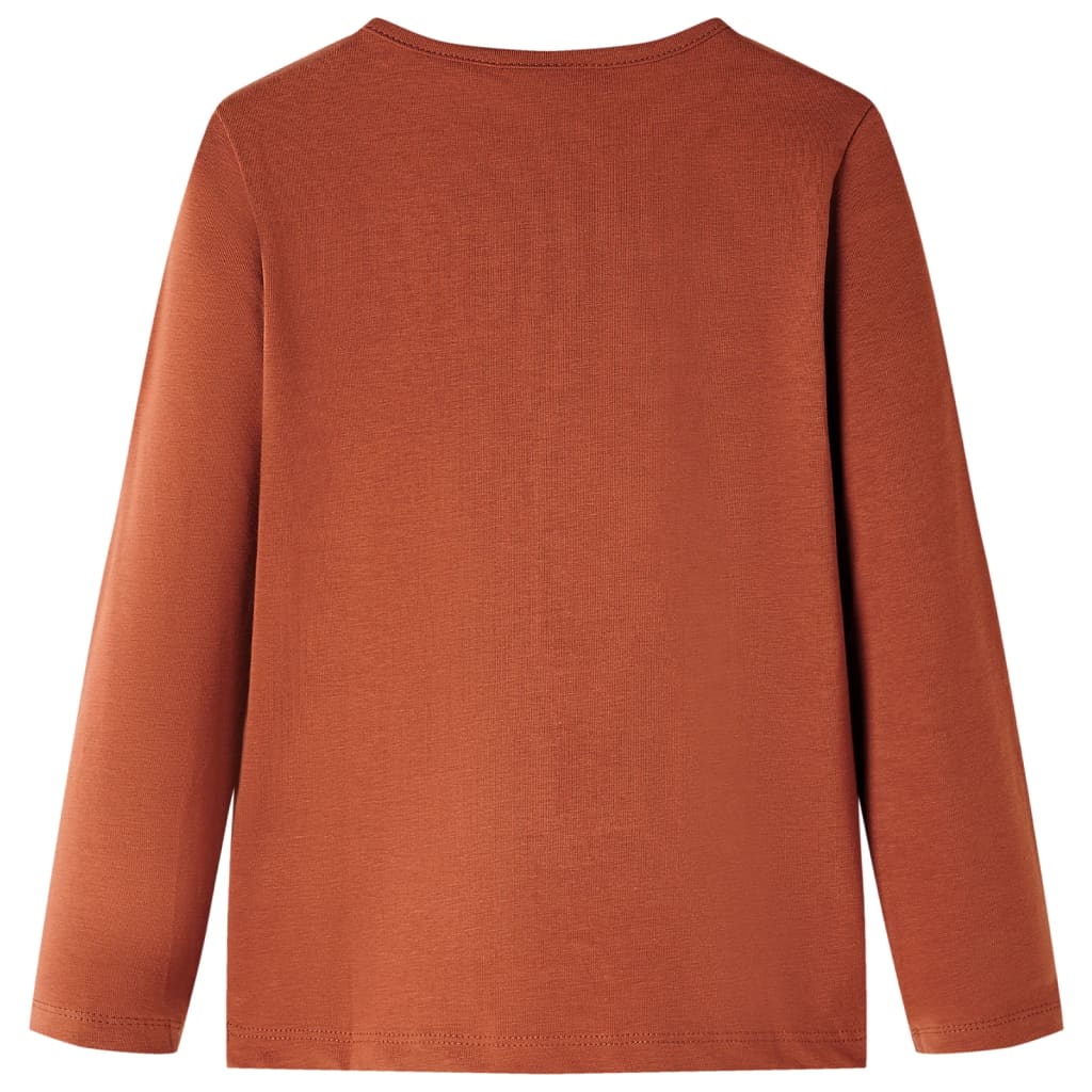 Tricou pentru copii cu mâneci lungi, coniac, 104 GartenMobel Dekor
