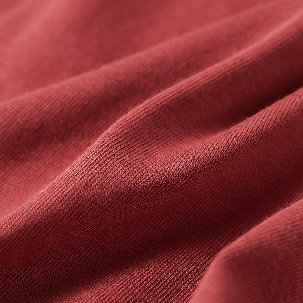 Tricou pentru copii cu mâneci lungi, roșu ars, 140 GartenMobel Dekor