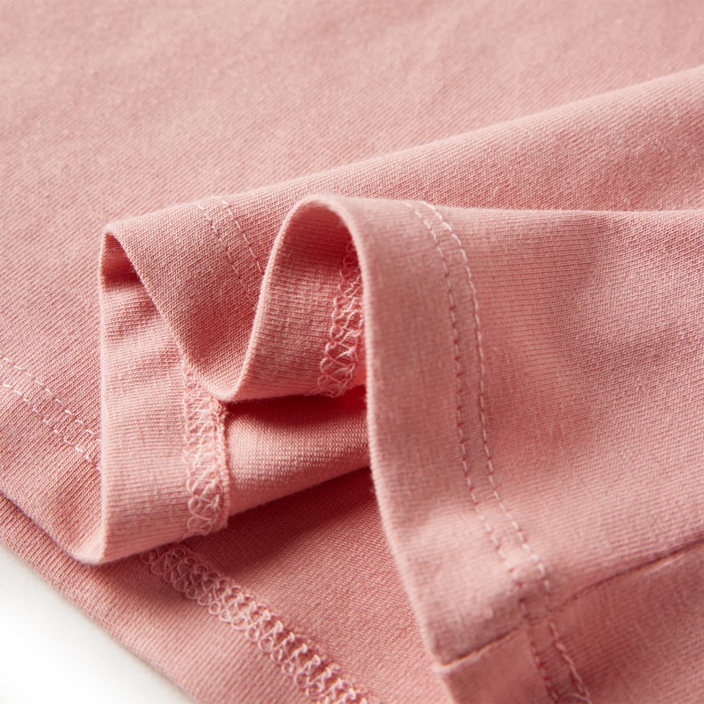 Tricou pentru copii cu mâneci lungi roz deschis 140 GartenMobel Dekor