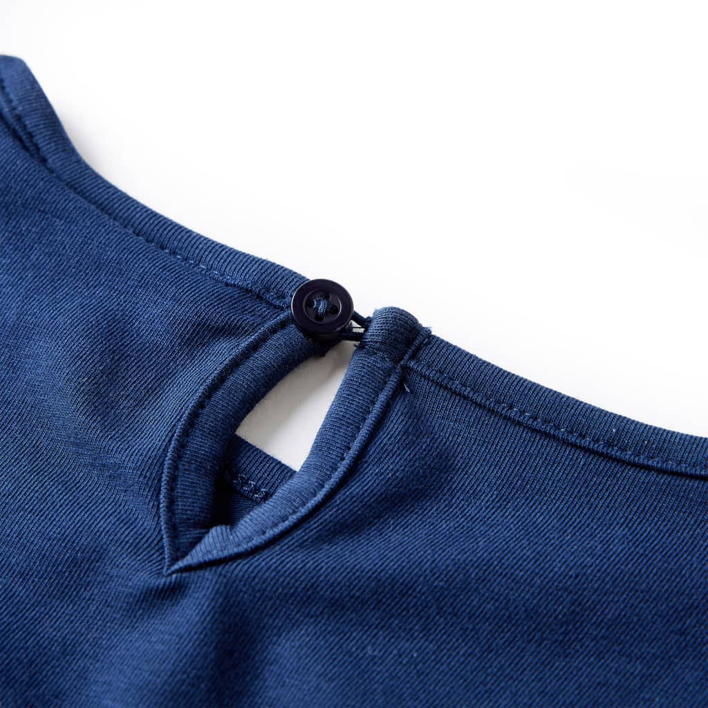 Tricou cu mâneci lungi pentru copii, bleumarin, 116 GartenMobel Dekor