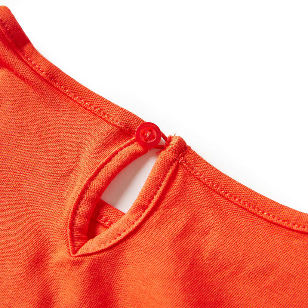 Tricou de copii cu mâneci lungi, portocaliu închis, 116 GartenMobel Dekor