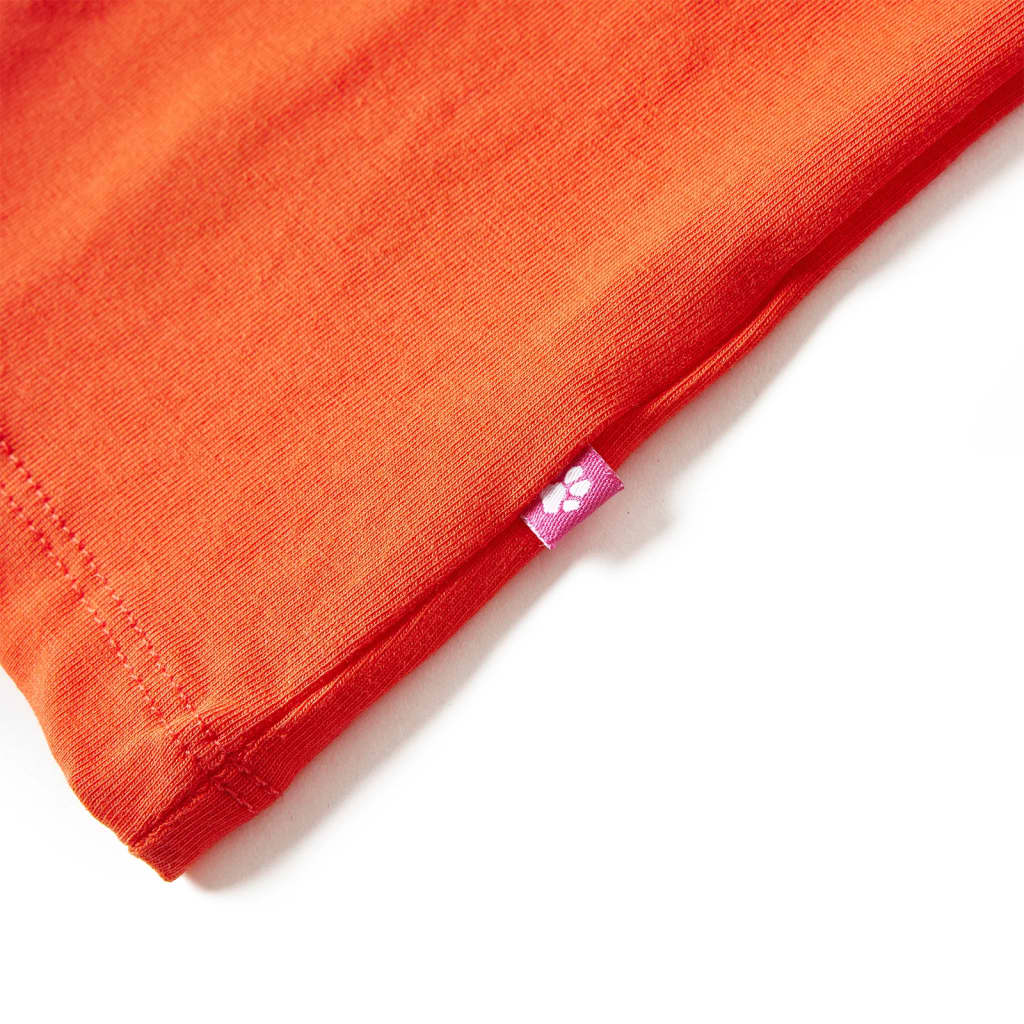Tricou de copii cu mâneci lungi, portocaliu închis, 140 GartenMobel Dekor
