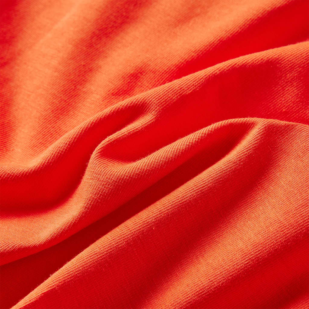Tricou de copii cu mâneci lungi, portocaliu închis, 92 GartenMobel Dekor