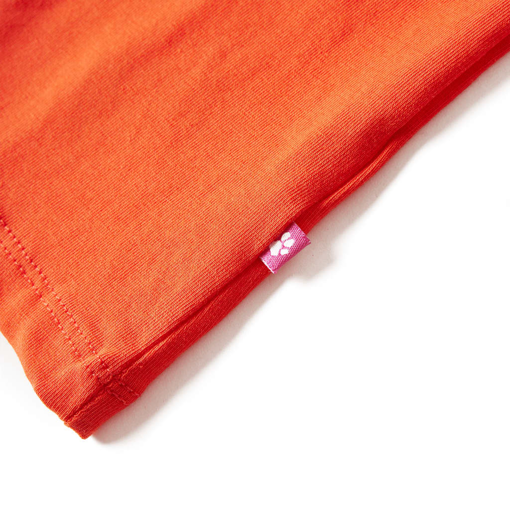 Tricou de copii cu mâneci lungi, portocaliu închis, 92 GartenMobel Dekor