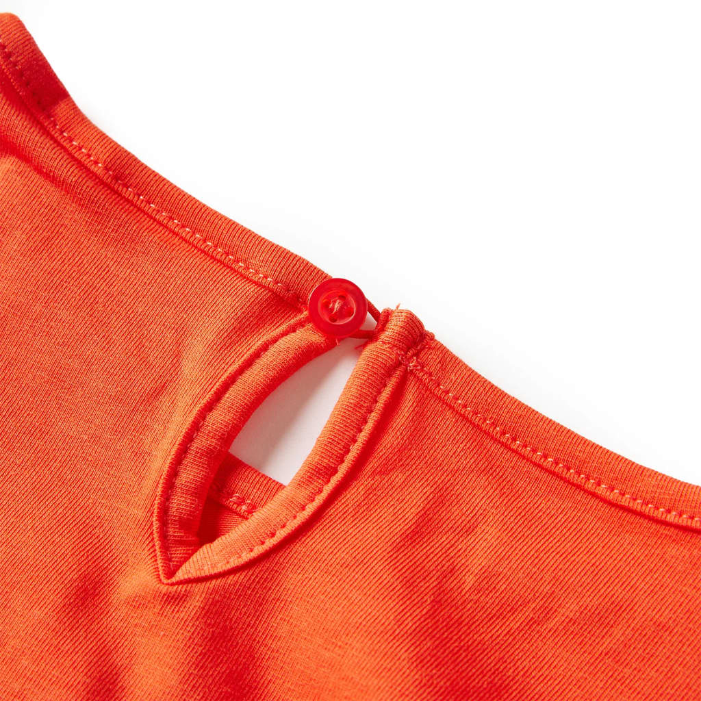 Tricou de copii cu mâneci lungi, portocaliu închis, 92 GartenMobel Dekor