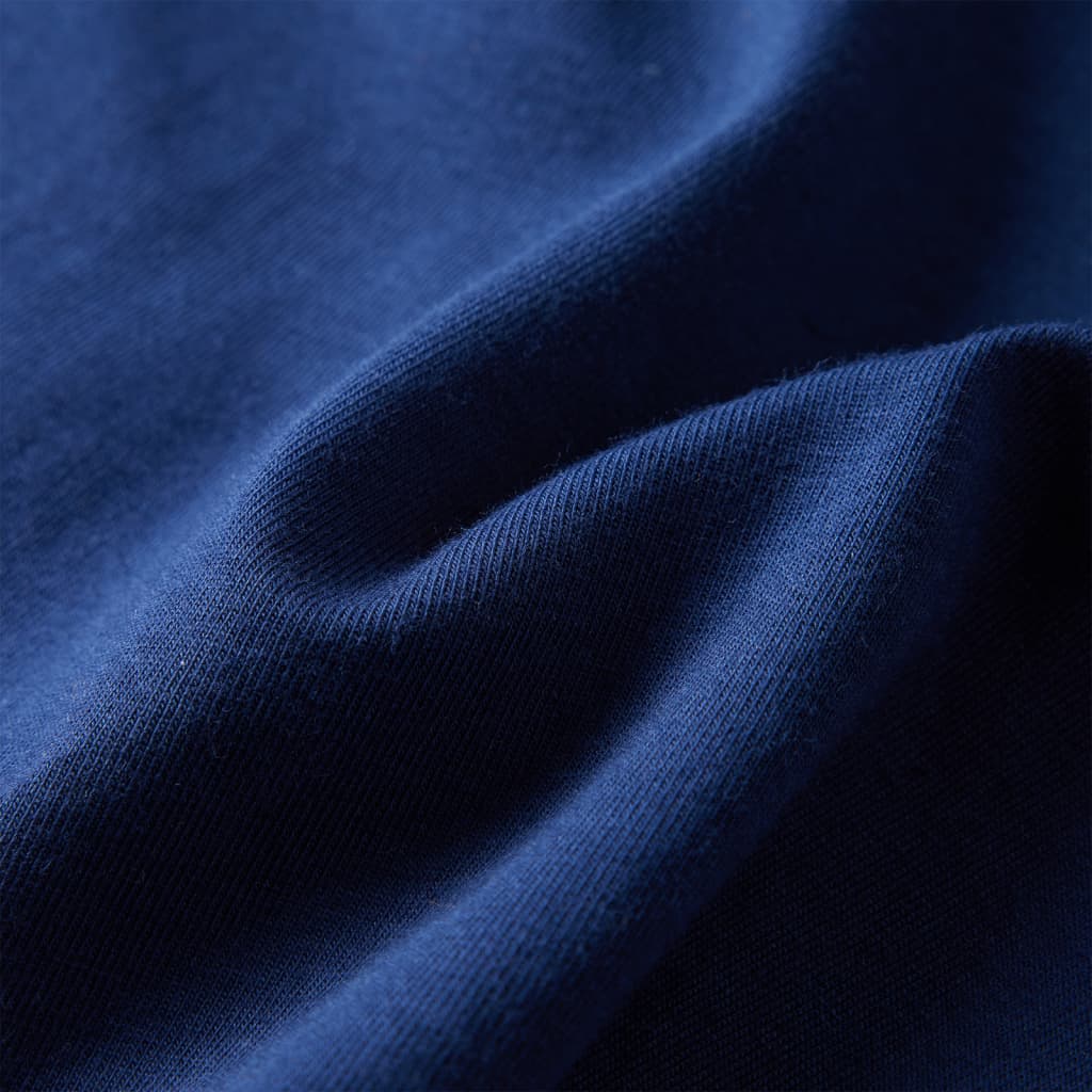 Tricou pentru copii cu mâneci lungi, bleumarin, 128 GartenMobel Dekor