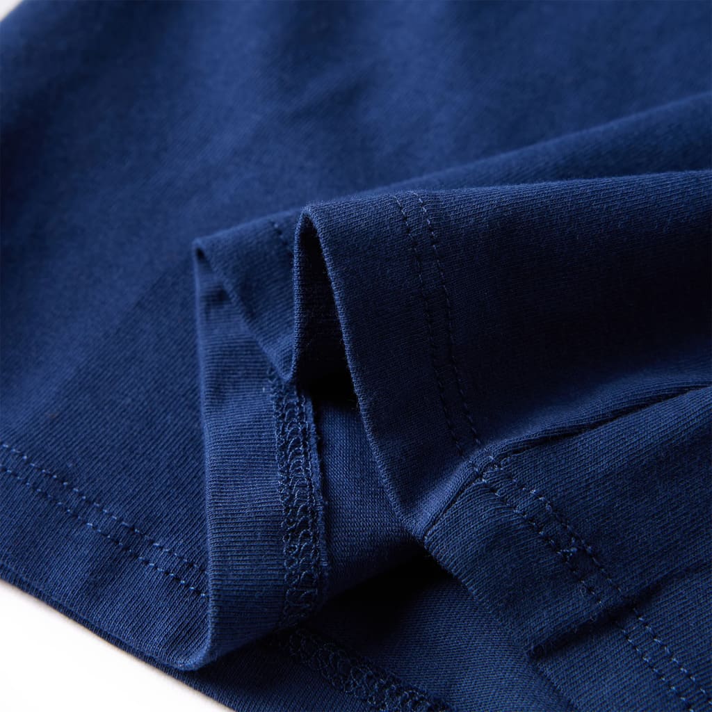 Tricou pentru copii cu mâneci lungi, bleumarin, 92 GartenMobel Dekor