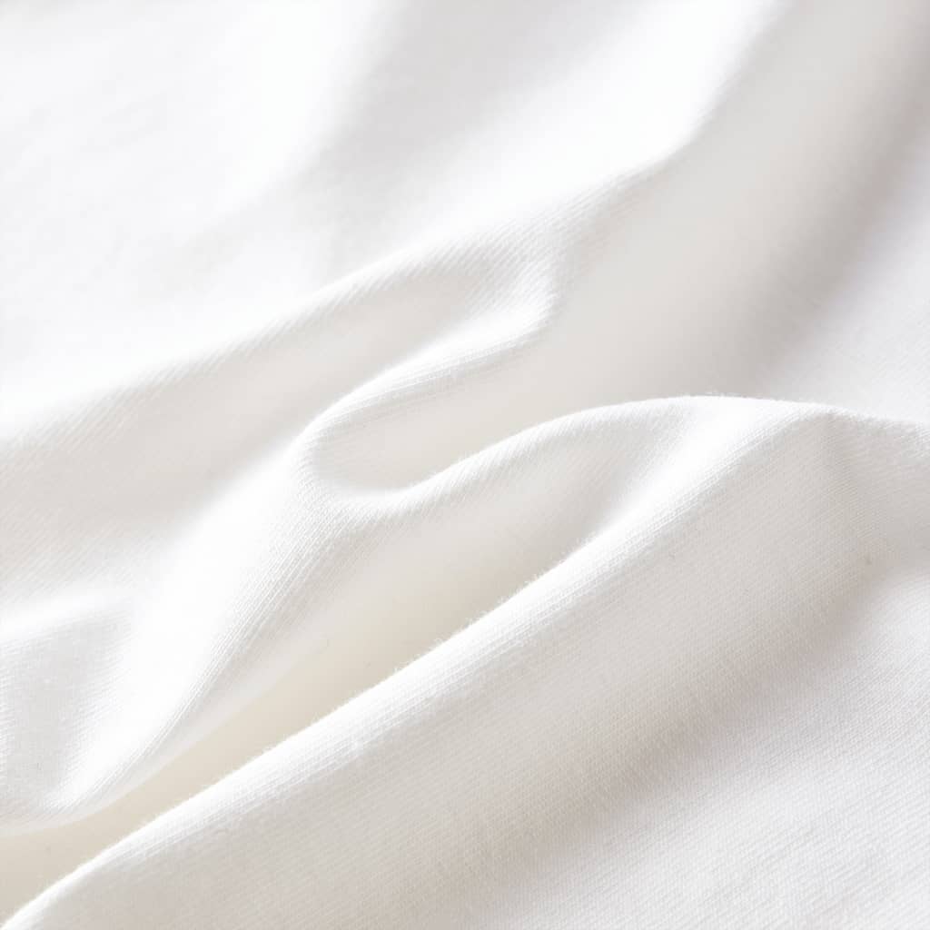 Tricou pentru copii cu mâneci lungi, ecru, 116 GartenMobel Dekor