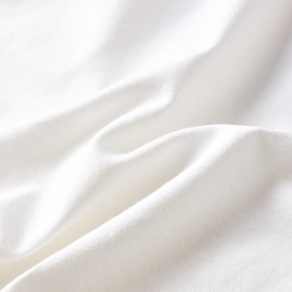 Tricou pentru copii cu mâneci lungi, ecru, 128 GartenMobel Dekor