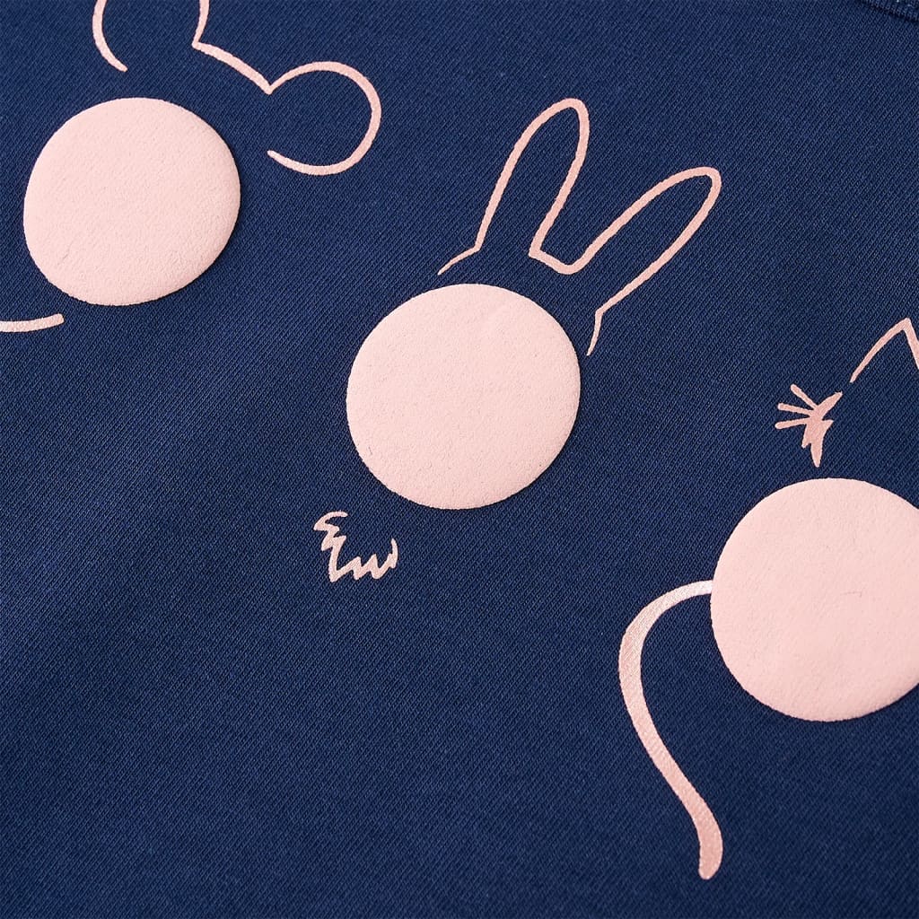 Tricou pentru copii cu mâneci lungi, bleumarin, 116 GartenMobel Dekor