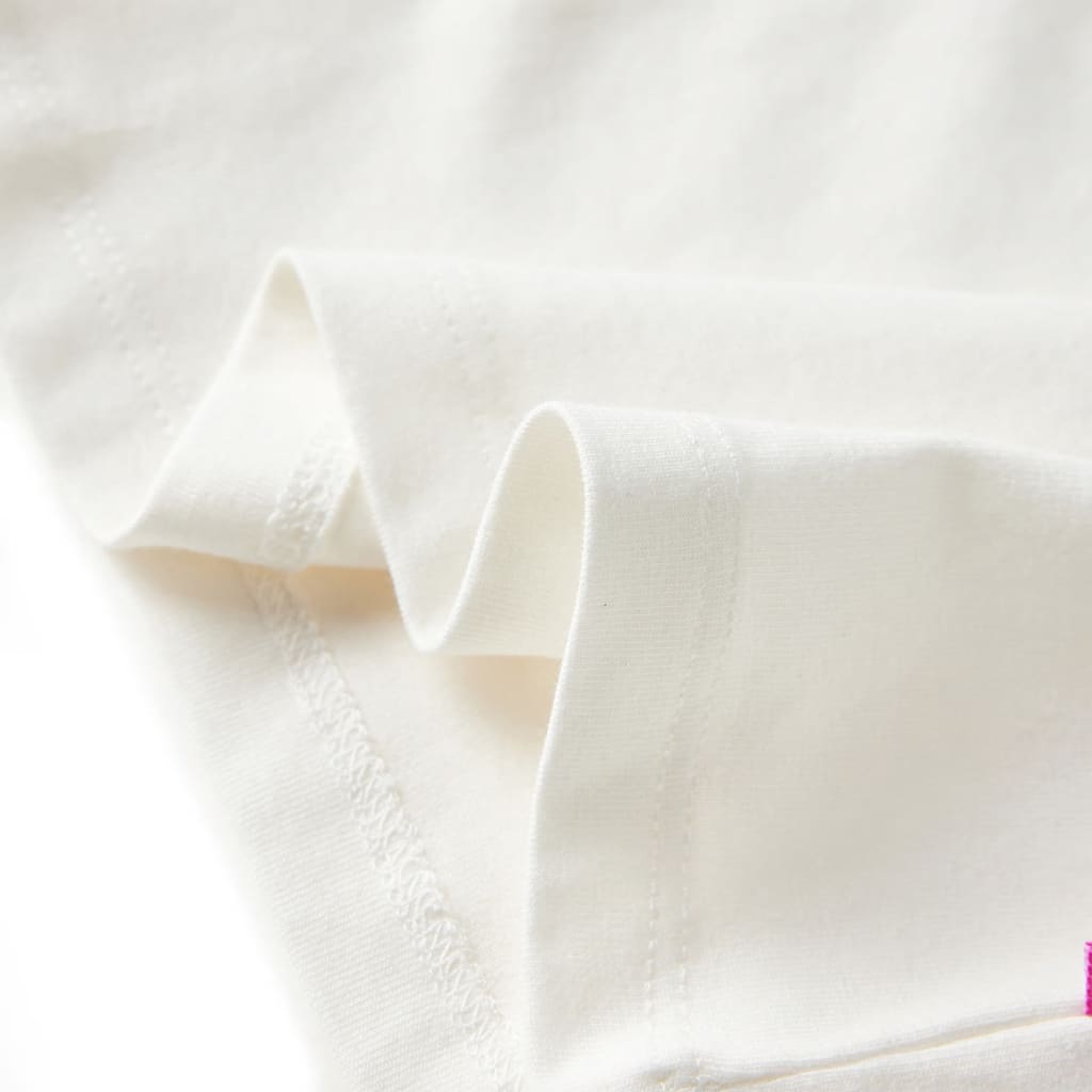 Tricou pentru copii cu mâneci lungi, ecru 116 GartenMobel Dekor