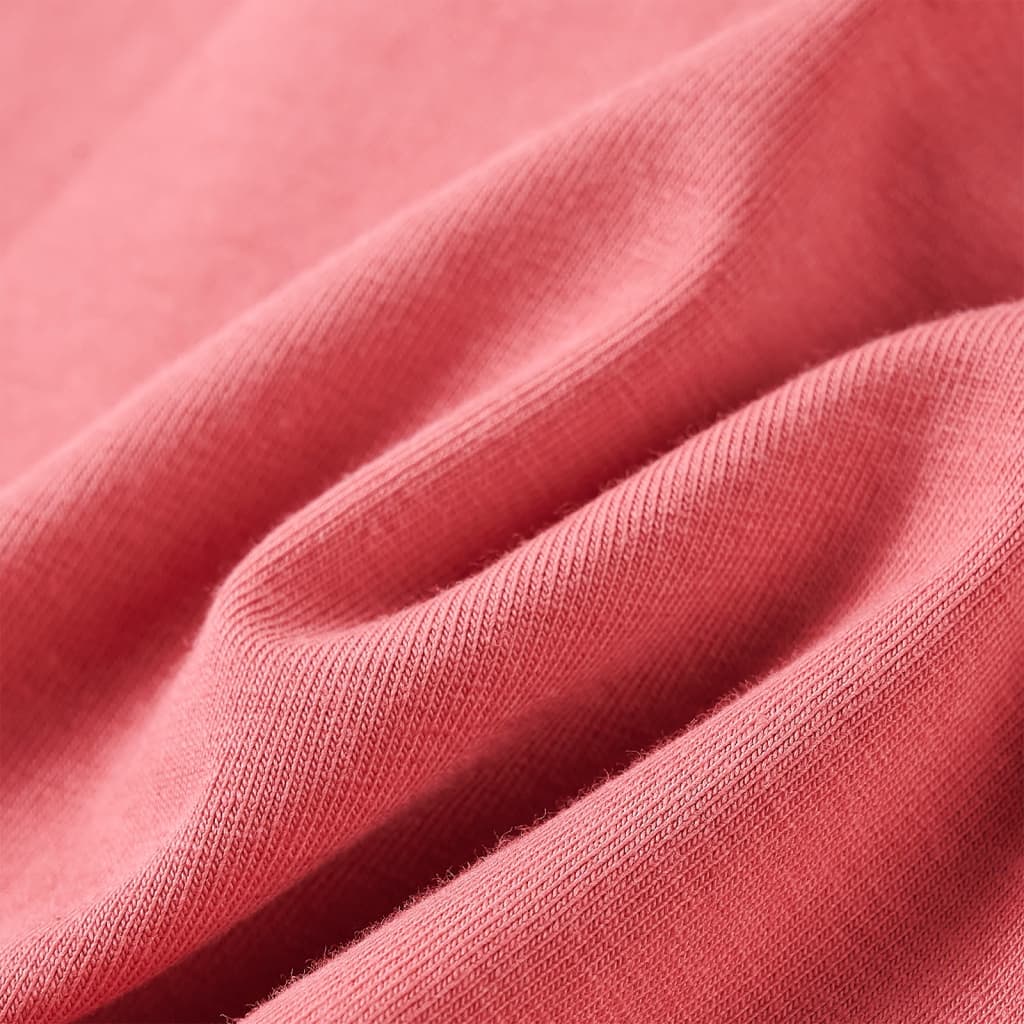 Tricou pentru copii cu mâneci lungi, roz antichizat, 104 GartenMobel Dekor