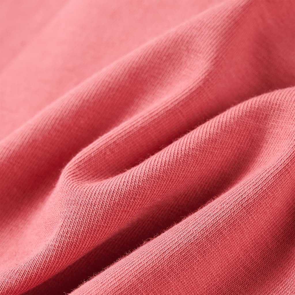 Tricou pentru copii cu mâneci lungi, roz antichizat, 116 GartenMobel Dekor