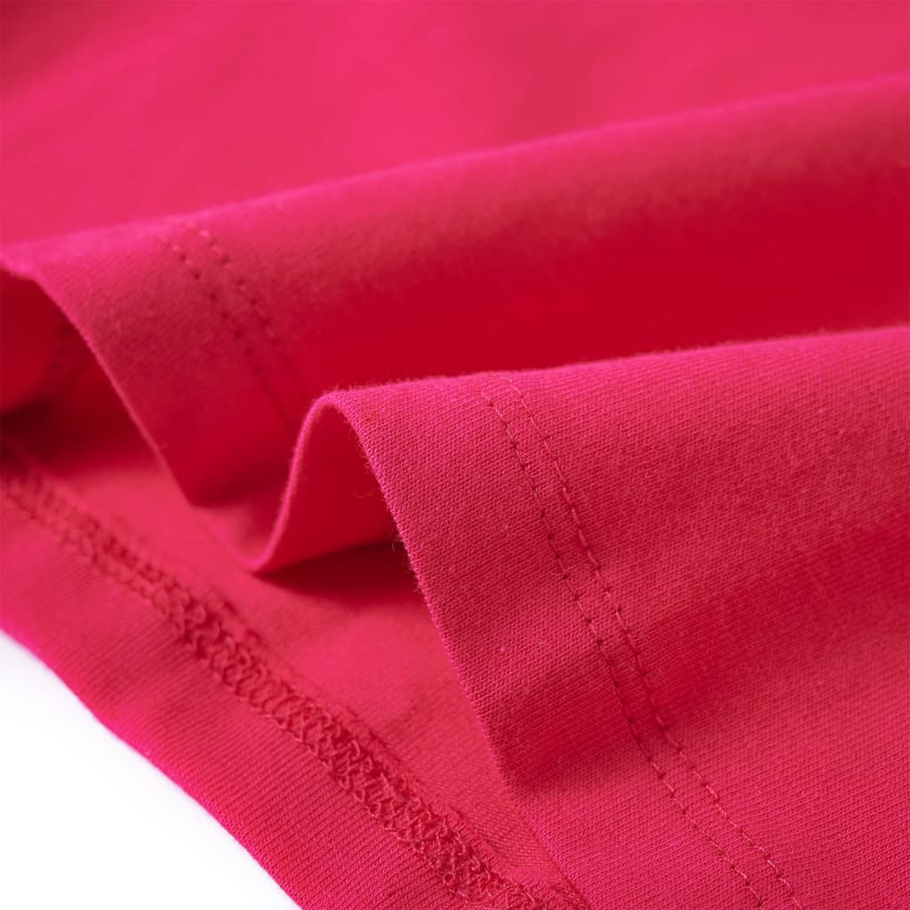 Tricou pentru copii cu mâneci lungi, roz aprins, 92 GartenMobel Dekor