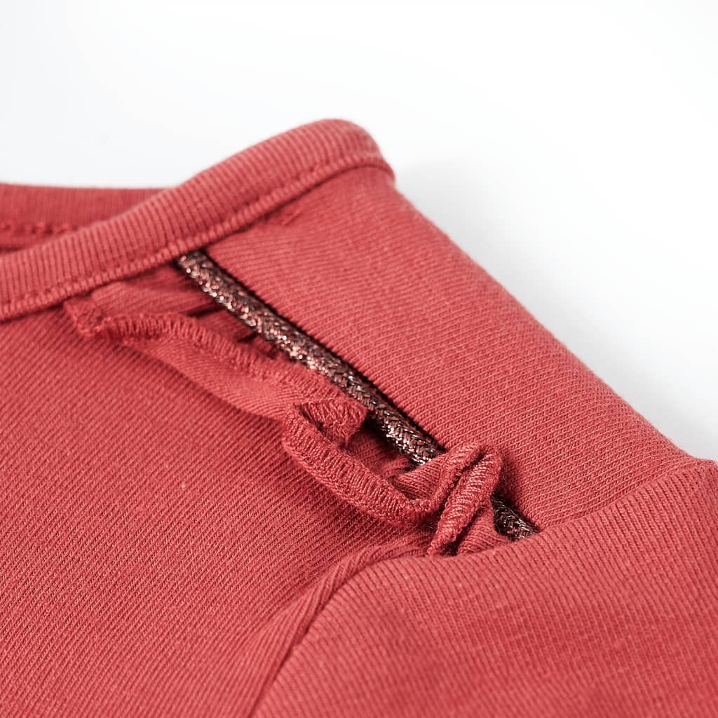 Tricou pentru copii cu mâneci lungi, roz ars, 116 GartenMobel Dekor