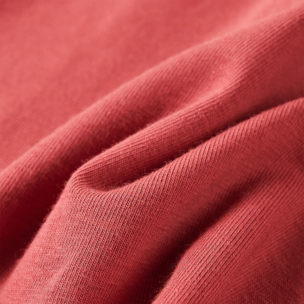 Tricou pentru copii cu mâneci lungi, roz ars, 116 GartenMobel Dekor