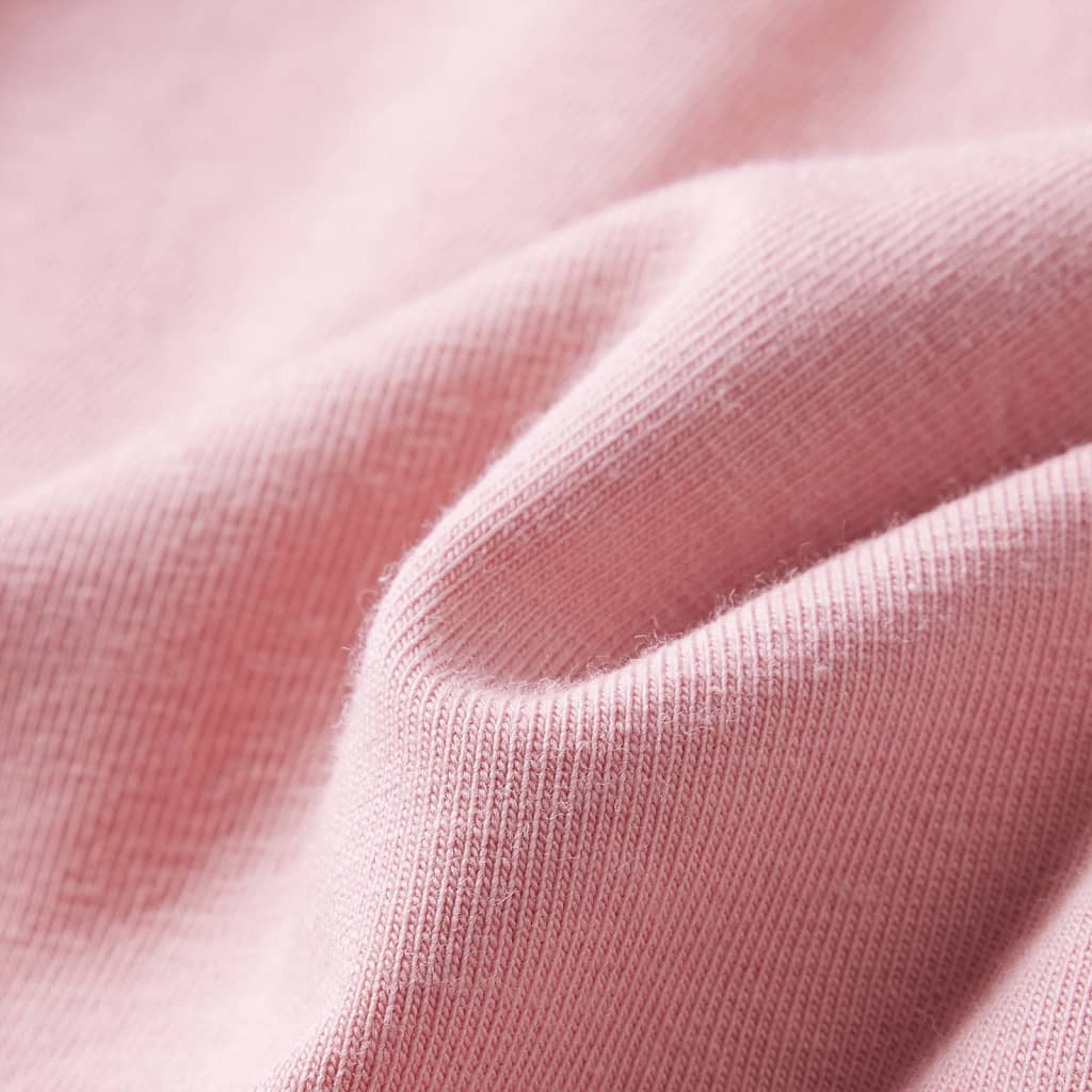 Tricou pentru copii cu mâneci lungi, roz deschis, 116 GartenMobel Dekor