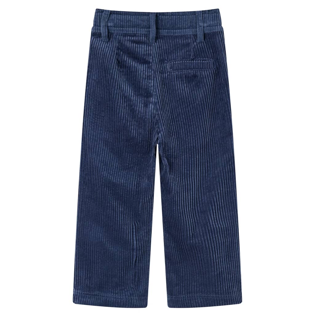 Pantaloni de copii din velur, bleumarin, 92 GartenMobel Dekor