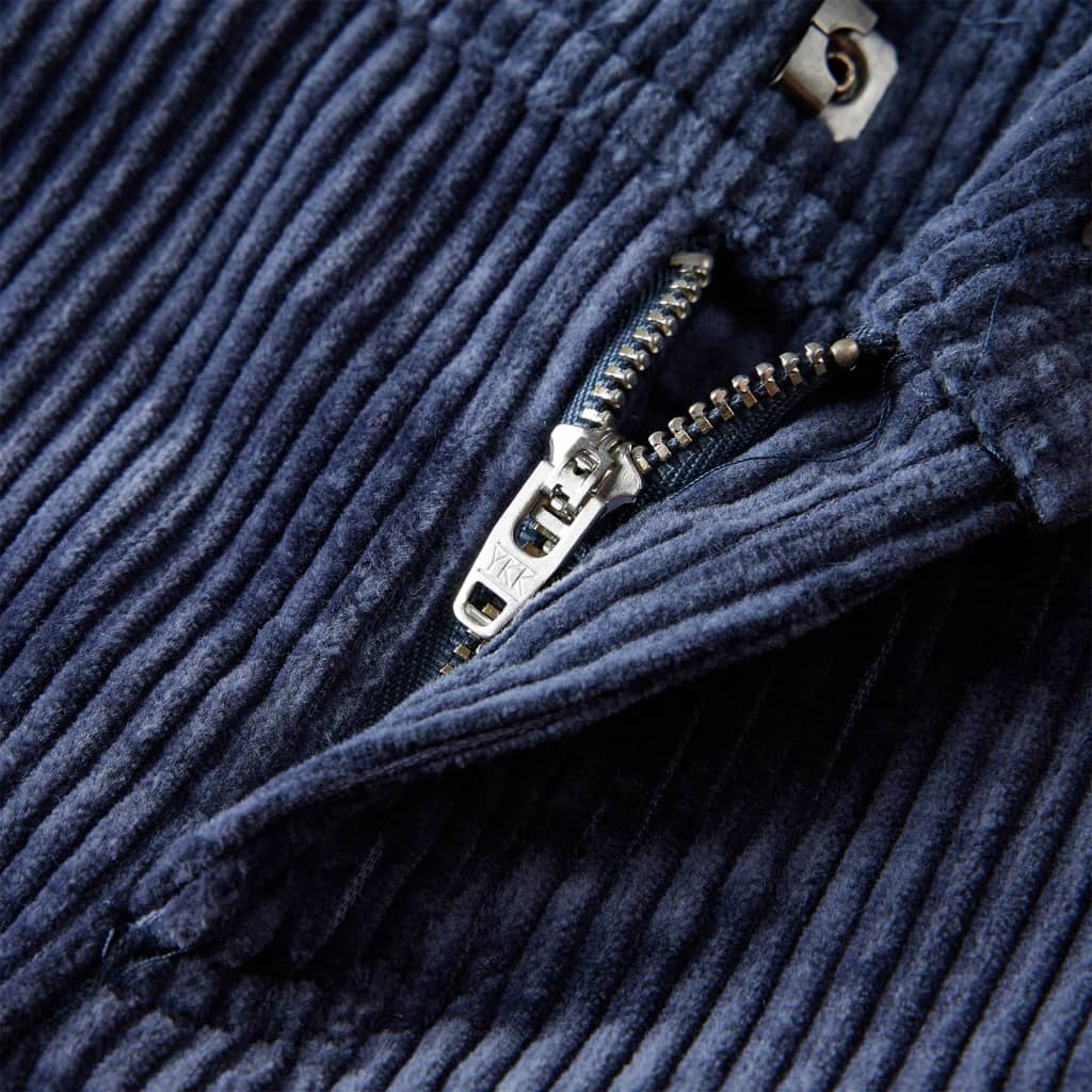 Pantaloni de copii din velur, bleumarin, 92 GartenMobel Dekor