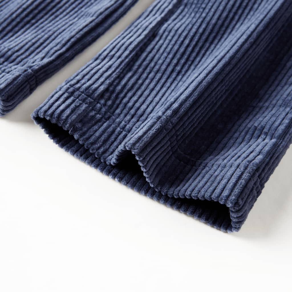 Pantaloni de copii din velur, bleumarin, 92 GartenMobel Dekor