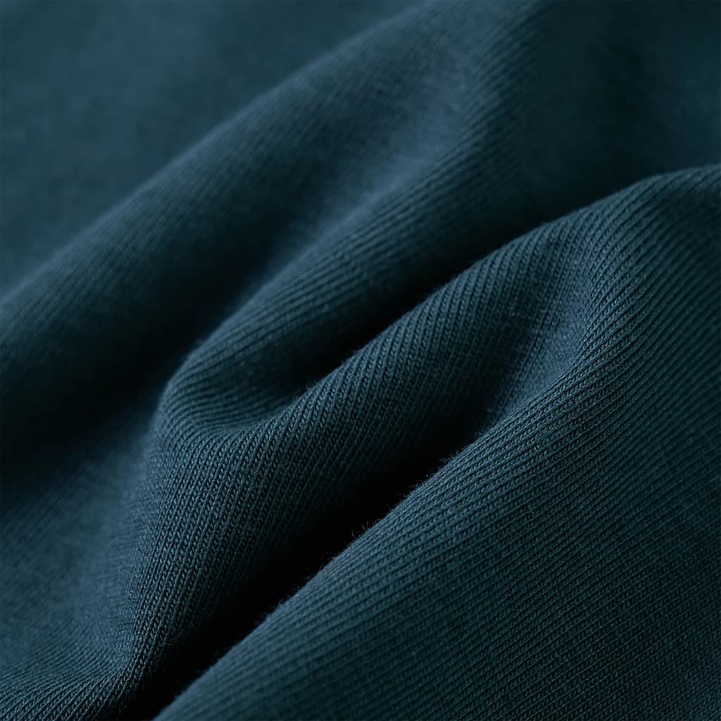 Tricou de copii cu mâneci lungi, verde închis, 92 GartenMobel Dekor