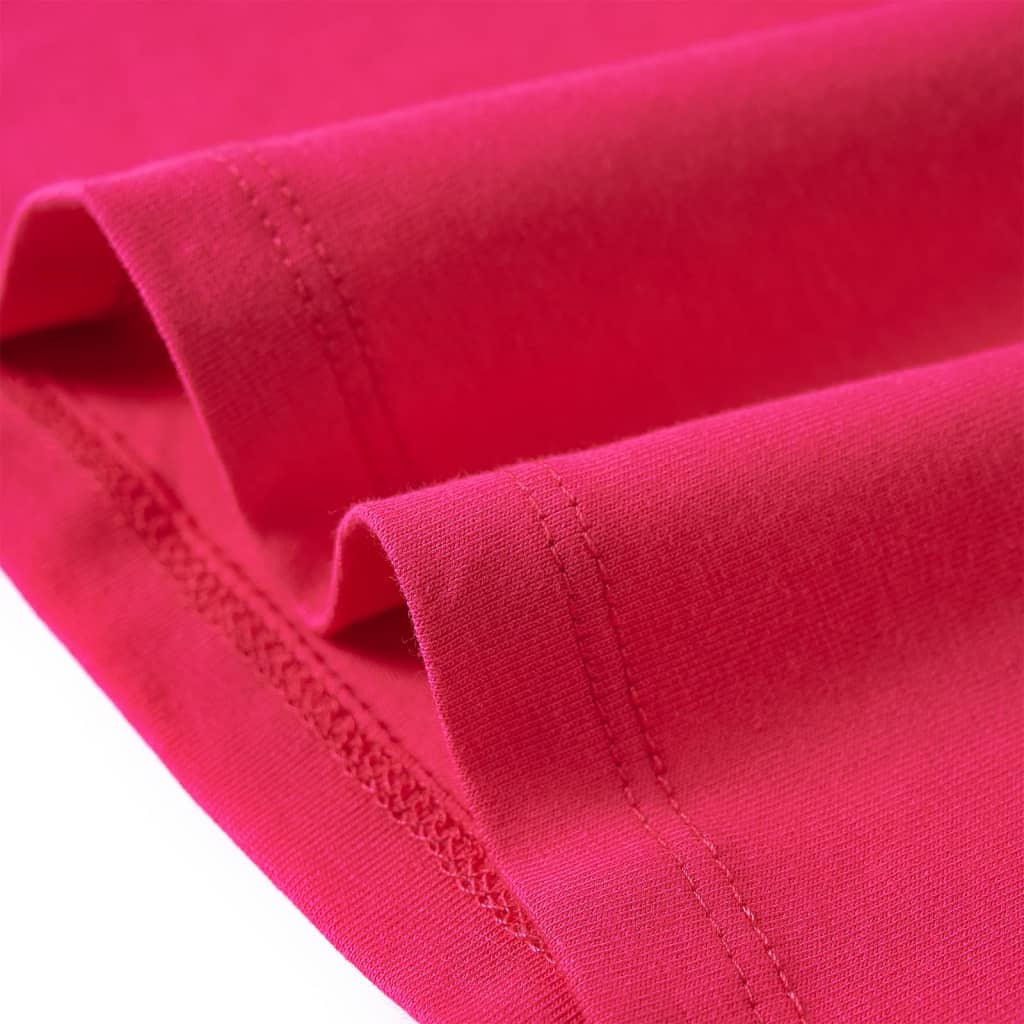 Tricou pentru copii cu mâneci lungi, roz aprins, 116 GartenMobel Dekor
