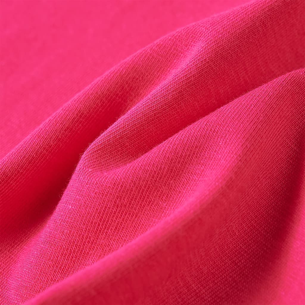 Tricou pentru copii cu mâneci lungi, roz aprins, 116 GartenMobel Dekor