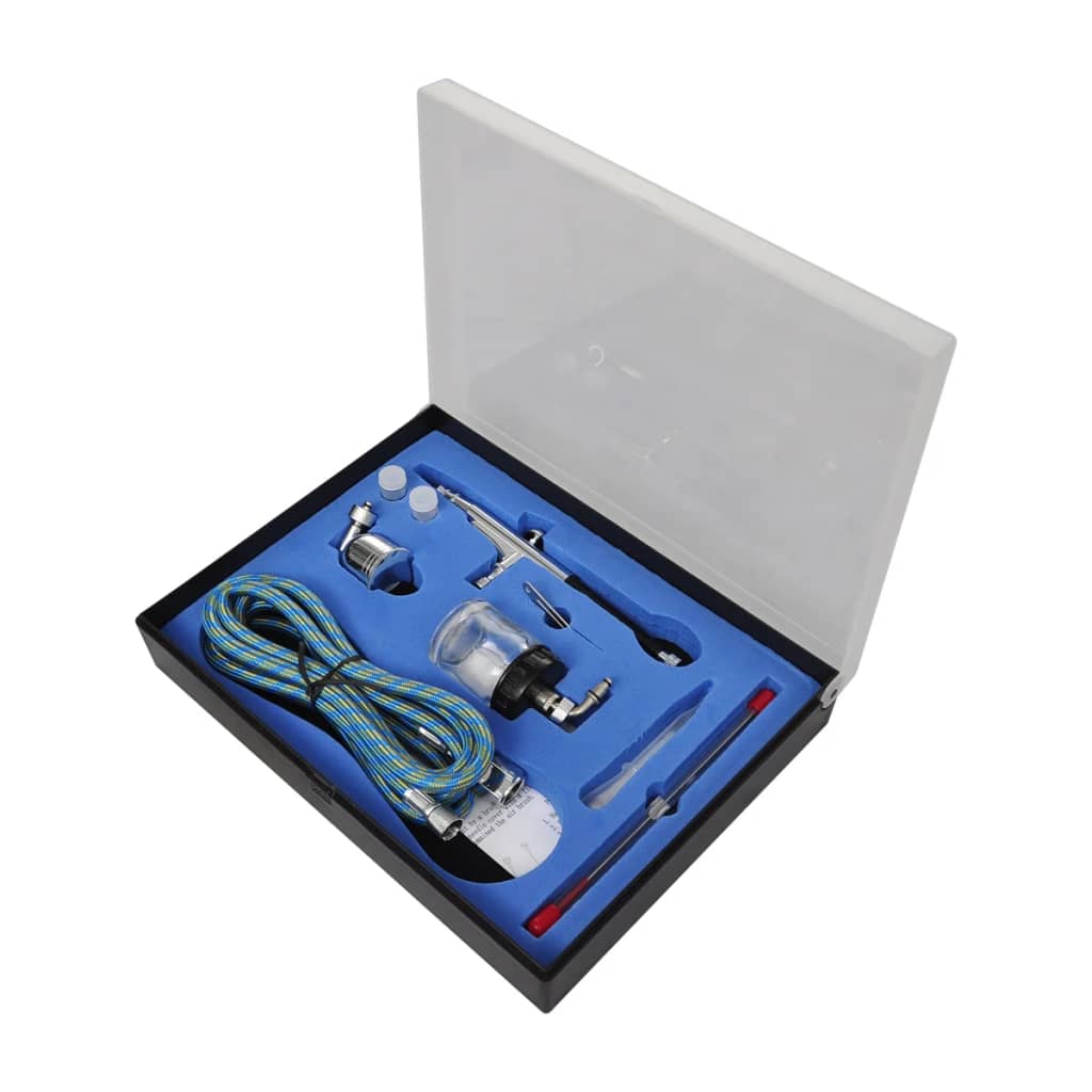 Airbrush Set compresor aerograf cu 2 pistoale GartenMobel Dekor