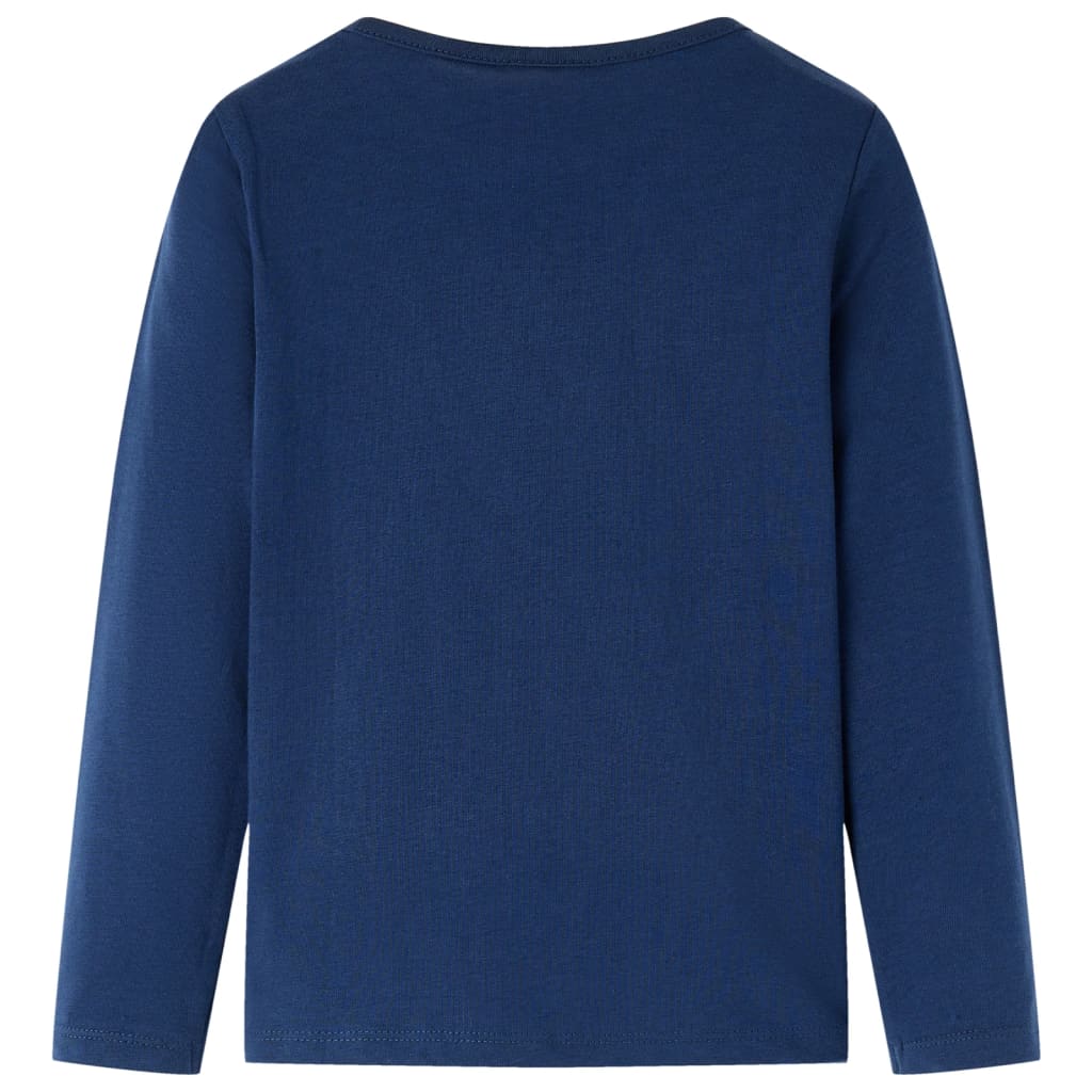 Tricou de copii cu mâneci lungi, bleumarin 116 GartenMobel Dekor