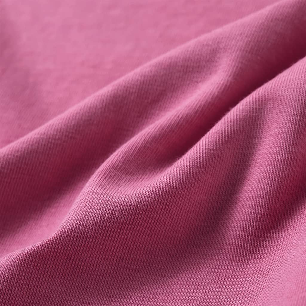 Tricou de copii cu mâneci lungi, zmeuriu, 128 GartenMobel Dekor