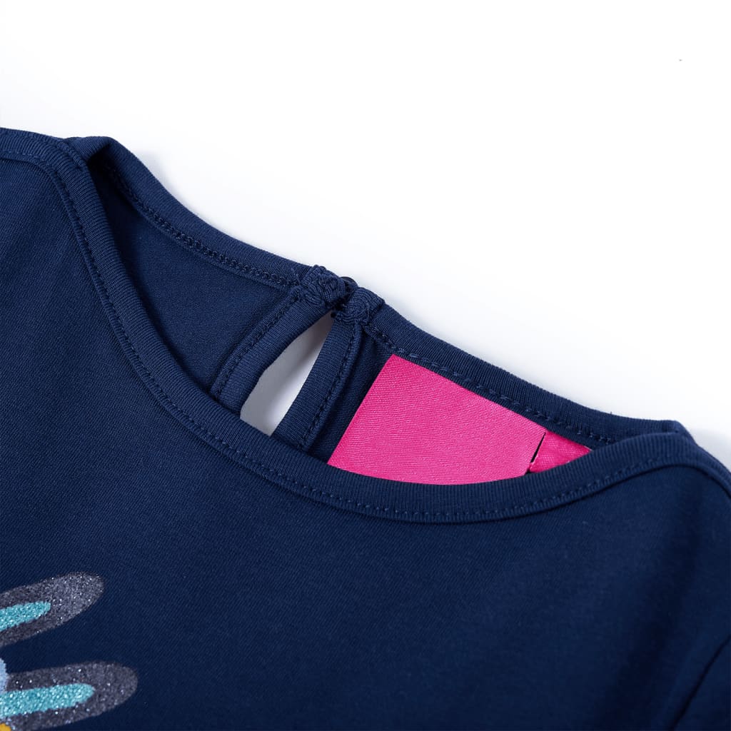 Tricou pentru copii cu mâneci lungi, bleumarin 104 GartenMobel Dekor